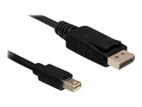 DeLock 83479 čierna / Kábel Mini DisplayPort - DisplayPort / 5 m / 4K / DP 1.2 (83479)