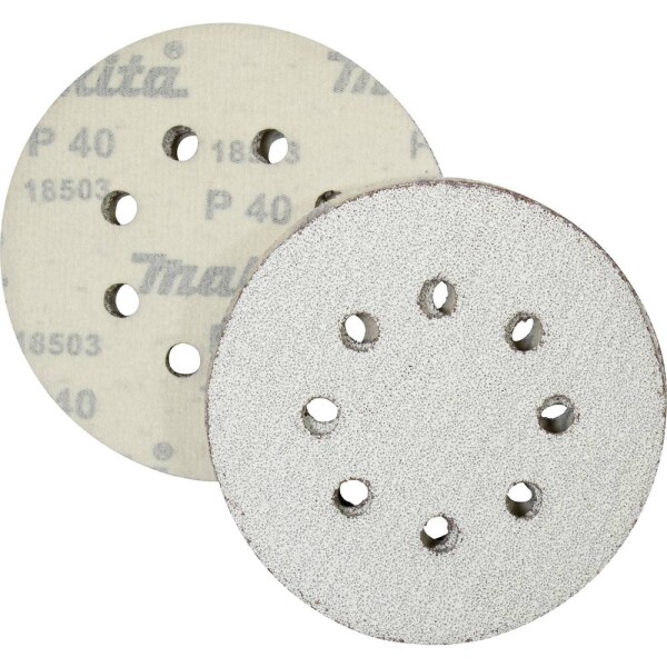 Makita D-65816 brúsny papier Zrnitosť 40 (Ø) 125 mm 10 ks; D-65816