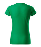 Základné voľné tričko stredne zelené 2XL