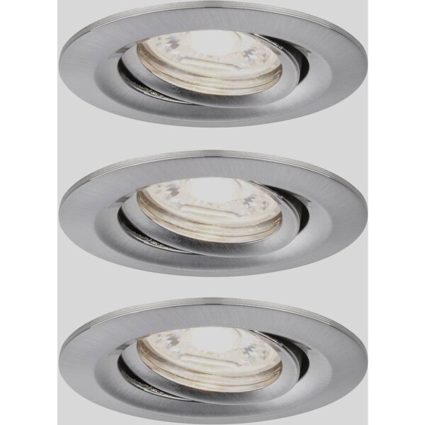 Paulmann 94295 EBL Nova mini Coin LED vstavané svetlo sada 3 ks 4 W železo; 94295