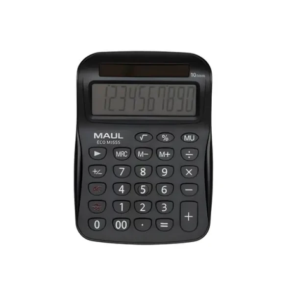 Maul ECO MJ 555 biela / Stolová kalkulačka / desaťmiestna / solárne napájanie (7263502)
