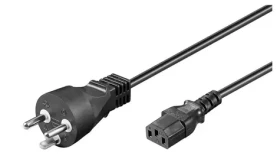 MicroConnect Power Cord DK Typ-K - C13 1.8m čierna / dánska koncovka (PE120418R)
