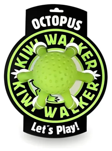 Kiwi Walker Chobotnica Mini zelená / Plávacia hračka pre psa / TPR pena / 12 cm (TPR-836)