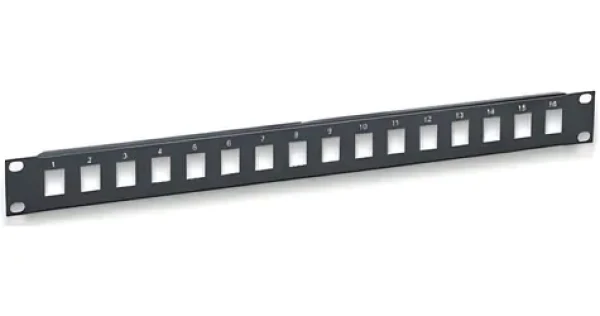 Intellinet 513593 / Patch panel / Keystone / Neosadený / 1U / 19" (513593)