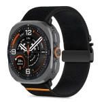 Tech-Protect Nylon Clasp čierna / Remienok pre Samsung Galaxy Watch Ultra / 47 mm / Nylon