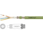 HELU PROFInet C PUR CMX M12 D pripojovací kábel pre senzory - aktory, 806481, piny: 4, 0.50 m, 1 ks; 806481