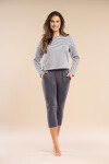 Belle Reverie MK 27 The Everyday pyžamo dĺžka/r S-XL růžové pruhy XL