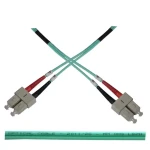 OEM / Optický patch kábel duplexný / SC-SC / 50/125 OM3 / 2m (1321)