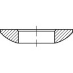 Podložka kužeľová 17 mm 30 mm ocel glavanizované zinkom 25 ks TOOLCRAFT 137920; 137920