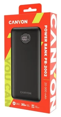 Canyon PB-2002 20000 mAh čierna / Powerbanka (CNE-CPB2002B)