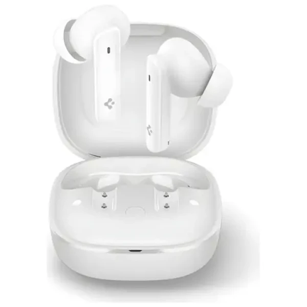 Spigen SA2402 ANC Pre biele / Bezdrôtové slúchadlá do uší / ANC 40 dB / Bluetooth 5.2 / výdrž 30 h (ASD07964)