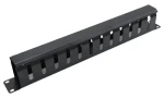 Xtendlan Vyväzovací panel 1U celokovový s krytom / Vyväzovací panel / 19" / Kovový / Oká 4x7 cm (CMP1USTEEL-B-ADV)