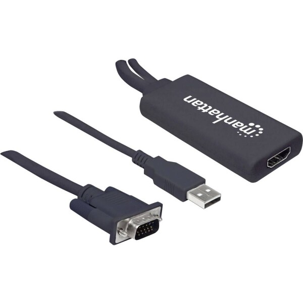 Manhattan AV konvertor 152426 [VGA, USB 2.0 - HDMI]; 152426