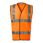 Unisex reflexná vesta HV Bright (fluorescenčná oranžová) M