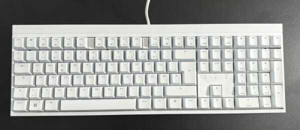 Cherry MX 2.0S RGB klawiatura USB QWERTZ Niemiecki Biely