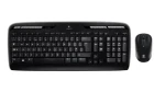 Logitech Wireless Desktop MK330 - FR čierna / Klávesnica + myš / USB / FR verzia (920-003968)