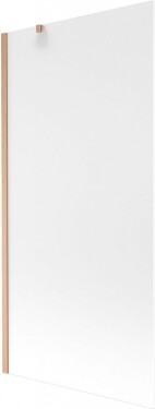 MEXEN/S - Next vaňová zástena FIX 90 x 150, dekor, meď kartáčovaná 895-090-000-00-30-65