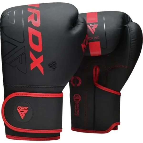Boxerské rukavice F6 Kara Red - RDX (10 OZ, červená) (87391-1-10 OZ)