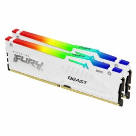Kingston kingston Pamięć DDR5 Fury Beast RGB 64GB(2*32GB)/6400 CL32 XMP Biela