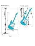 Veselá Stena Samolepka Elektrická gitara