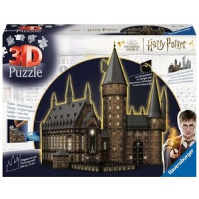 Ravensburger 3D Puzzle - Harry Potter: Rokfortský hrad - Veľká sieň (Nočná edícia)