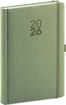 NOTIQUE Denný diár Diamante 2026 olivový / 15 x 21 cm (PGD-DA5DI-6710)