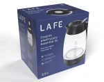 Lafe Essential XL LAFCZA47573 čierna / Varná kanvica / 2 l / 2200 W / sklenená kanvica (LAFCZA47573)