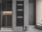 MEXEN/S - Hades radiátor + vykurovacia tyč 1800 x 500 mm, 900 W, čierna W104-1800-500-2900-70