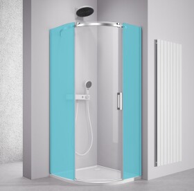 POLYSAN - THRON COMPONENT štvrťkruhová sprchová zástena 900x900, číre sklo, ľavá TL2690A