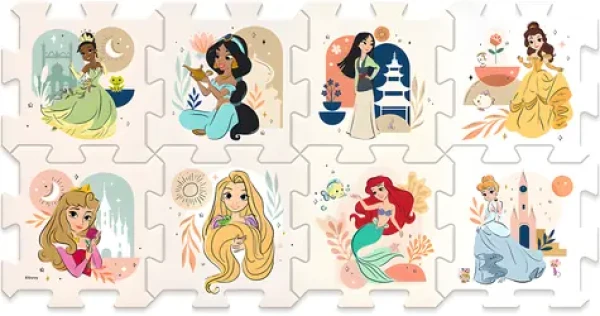 Trefl Penové puzzle Disney princeznej