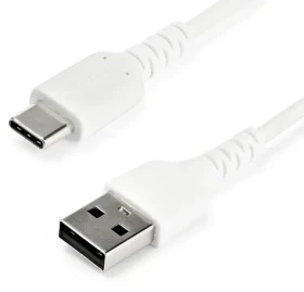 StarTech bílá / Kabel USB-A - USB-C / USB 2.0 / Aramidové vlákno / 1 m (RUSB2AC1MW)