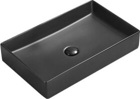 MEXEN - Goya umývadlo na dosku 60x37, čierna mat 22186085