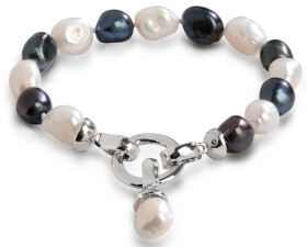 JwL Luxury Pearls Náramok z pravých perál v dvoch odtieňoch JL0317