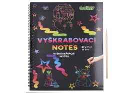 Vyškrabávaci notes 28x21, 10listů, W010970