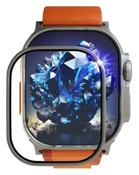 Redpoint Zafírové sklo s rámčekom Apple Watch Ultra / Ochranné sklo / Zafír / Nerezový rámček (FIXGSAW-1029)