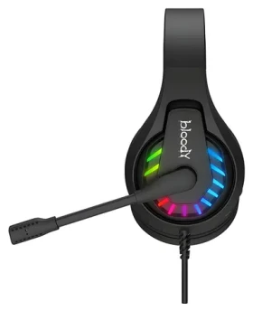 A4Tech Bloody G230P čierna / Herné slúchadlá s mikrofónom / 7.1 / Mikrofón sklápací / RGB / 3.5mm jack + USB / 2 m (G230P-BK)