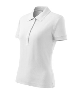 Bavlnené polo tričko Heavy white S