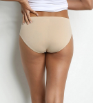Dámske bezšvové nohavičky 2 ks DIM SEAMLESS MAXI BRIEF 2x - DIM - nude L