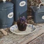 Strömshaga Kameninový tanier Viola Leaf Blue 18 cm