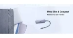 Ugreen CM511 6v1 USB-C strieborná / USB Hub / HDMI / 3x USB-A 3.2 Gen2 / čítačka SD/TF kariet (20956A)
