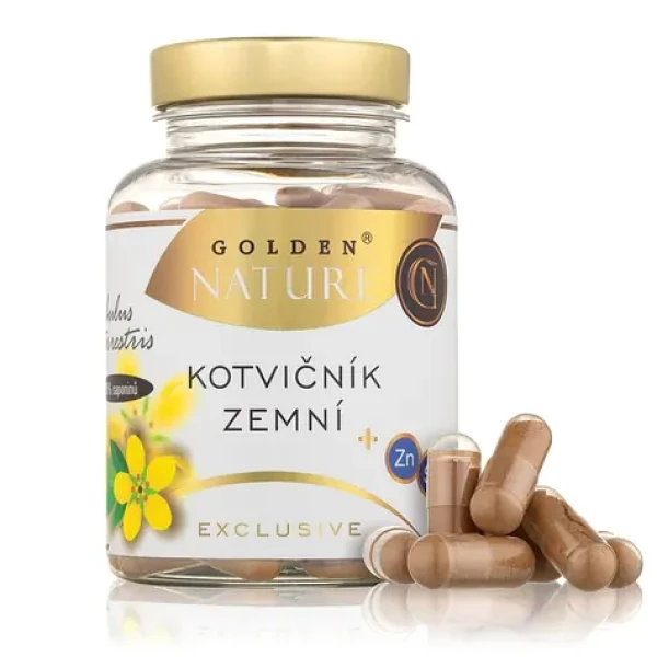 Golden Nature Exclusive Kotvičník zemný 90% + Zinok + Selén 100 cps. (GN000035)