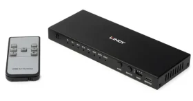 Lindy HDMI Switch 4- Port / KVM switch / 4X HDMI / 8K 60Hz / kov / čierna (38386)