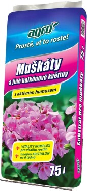 AGRO Substrát pre muškáty 75 l