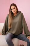 Mikina s kapucňou butter khaki UNI