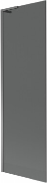 MEXEN/S - Next L vaňová zástena FIX 60 x 150, grafit, grafit metal 895-060-000-03-40-95
