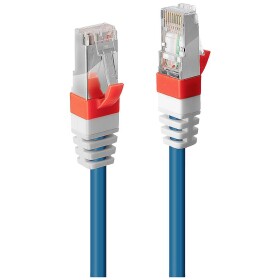 LINDY 45380 RJ45 sieťové káble, prepojovacie káble CAT 6A S/FTP 15.00 m modrá pozlátené kontakty 1 ks; 45380