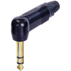 Neutrik NP3RX-B jack konektor 6.35 mm zástrčka, zahnutá Pólov: 3 stereo čierna 1 ks; NP3RX-B