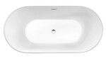 AQUALINE - TURIA STRIP voľne stojaca vaňa 170x80cm, biela E2780