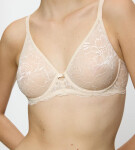 AMOURETTE CHARM - nevystužená podprsenka s kosticami a čipkou Triumph CREAMY DREAM 75G
