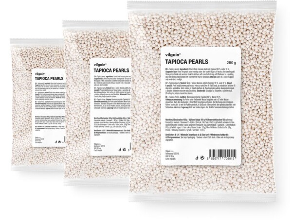 Vilgain Tapiokové perly – 3× 250 g
